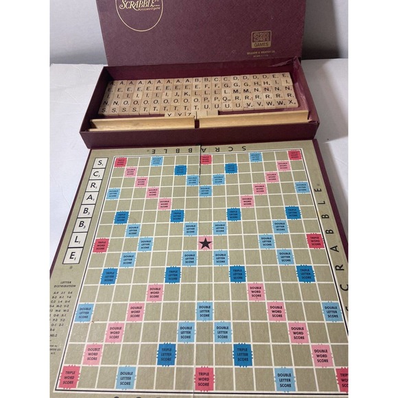 1976 SELCHOW & RIGHTER "SCRABBLE" Crossword Board Game - Picture 11 of 11